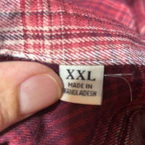 Jachs Girlfriend XXL flannel plaid shirt very soft long sleeves w/hand pockets - Picture 9 of 9